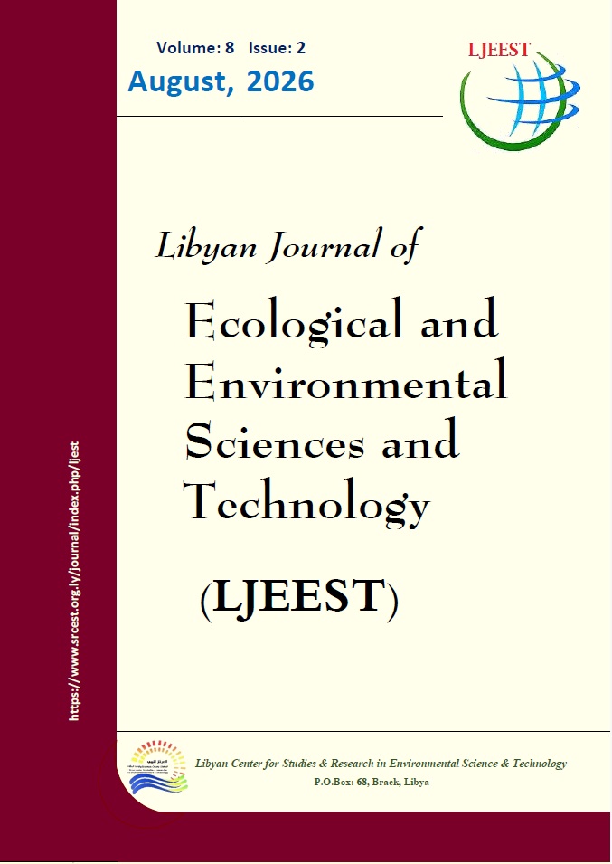 					View Vol. 8 No. 2 (2026): Libyan Journal of Ecological and Environmental Science & Technology
				
